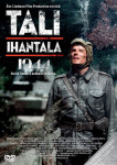 Tali-Ihantala 1944 -elokuvan DVD:n kansikuva, jossa näkyy mustaan sotisopaan sonnustaunut mies, joka seisoo panssarivaunun edustalla katsellen taivaalle suu auki. Vasemmassa yläkulmassa elokuvan logo valkoisella nuhjaantuneella fontilla.