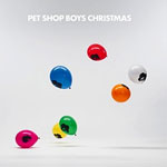 Pet Shop Boysin EP-levyn "Christmas" etukannessa valokuva harmaasta taustaväristä, jonka keskellä leijuu läjä erivärisiä ilmapalloja. Osa palloista lojuu lattialla, osa kelluu ilmassa. Pallot ovat sinisiä, vihreitä, punaisia, oransseja, valkoisia, keltais