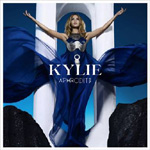 Kylie Minoquen uuden albumin "Aphrodite" etukannessa näkyy siniseen mekkoon pukeutunut nainen. Kuvan päällimmäisenä valkoisella värillä artistin nimi ja sen alla pienellä präntillä albuminkin nimi.